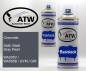 Preview: Chevrolet, Satin Steel Gray Pearl, WA205V / WA500B / GYM / GIR: 400ml Sprühdose + 400ml Klarlack - Set, von ATW Autoteile West.